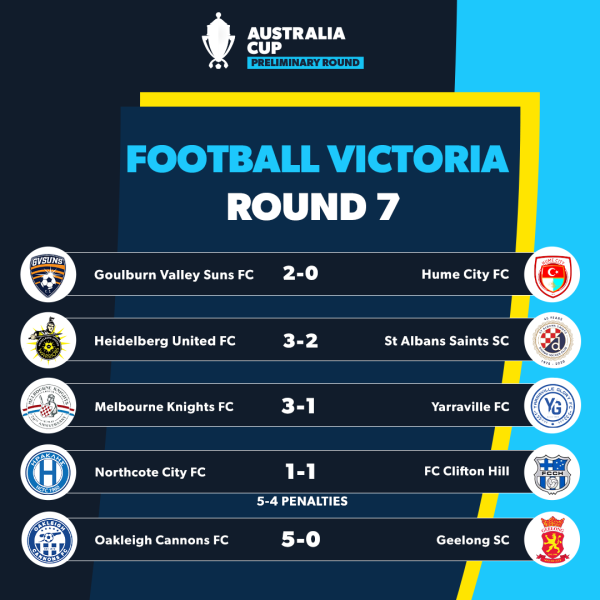 football vic round 7 results