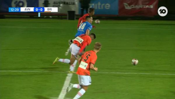 CHANCE: Boland attempts to replicate THAT goal from long range | Avondale FC v Brisbane Roar