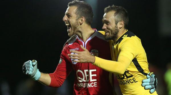 Goalkeeper Jerrad Tyson was the hero as Perth Glory downed the Jets in a shootout.