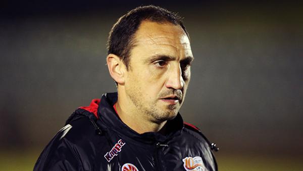 Adelaide United assistant Michael Valkanis oversaw the Reds FFA Cup win over Wellington Phoenix.